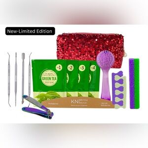 Holiday Green Tea Pedicure Gift Set 15 Pieces